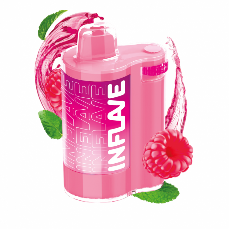 (М) Одноразовая электронная сигарета Inflave Spin 8000 - Малиновый лимонад