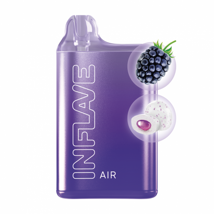 (М) Одноразовая электронная сигарета Inflave Air 6000 - Жвачка ежевика