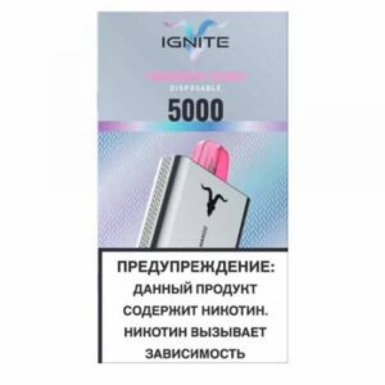 (М) Одноразовая электронная сигарета IGNITE V50 (5000) - Strawberry Watermelon (Клубника Арбуз)